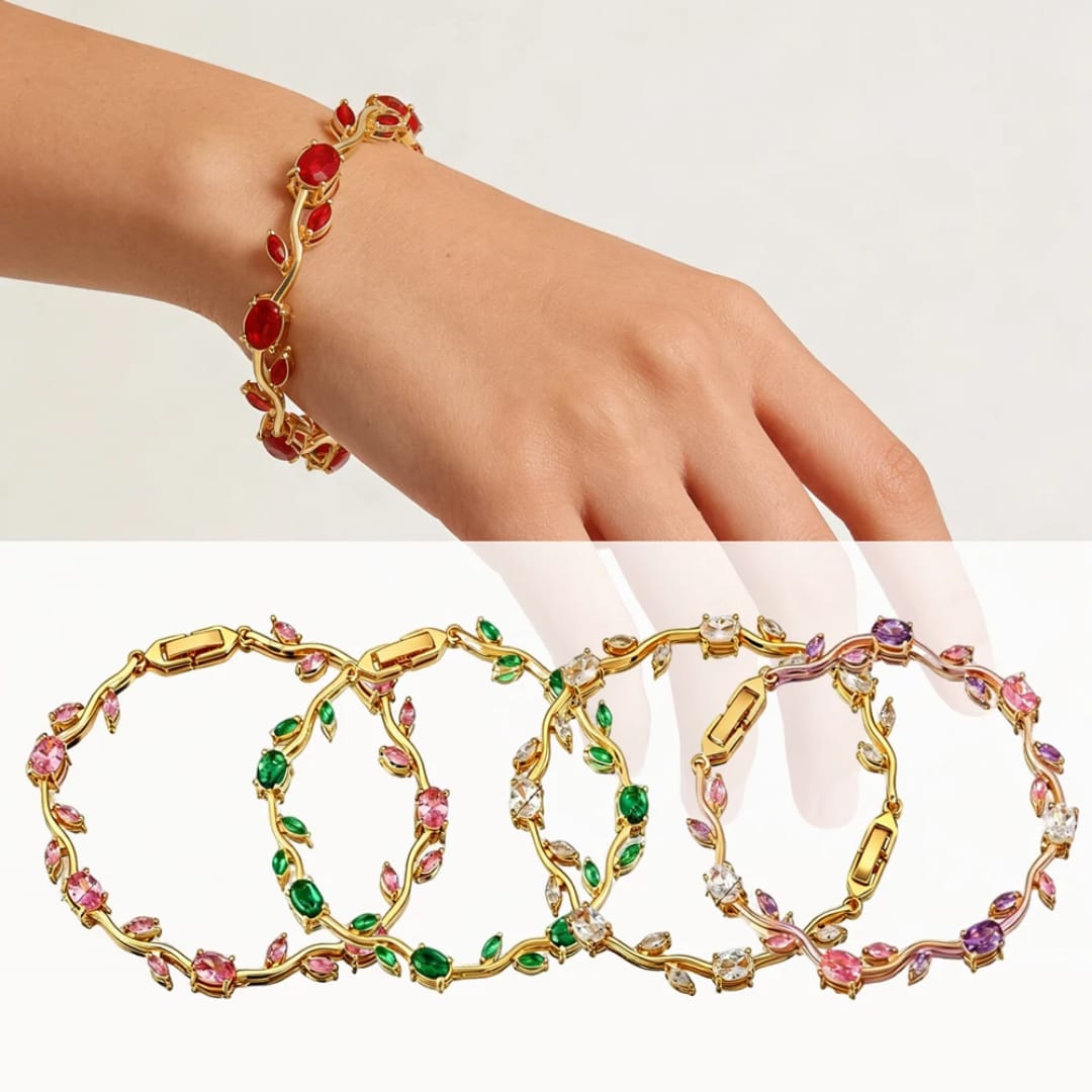 Crystal Vine Tennis Bracelet