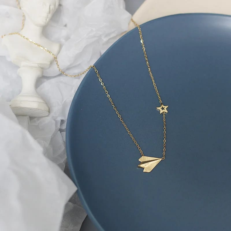 Paper Plane & Star Chain