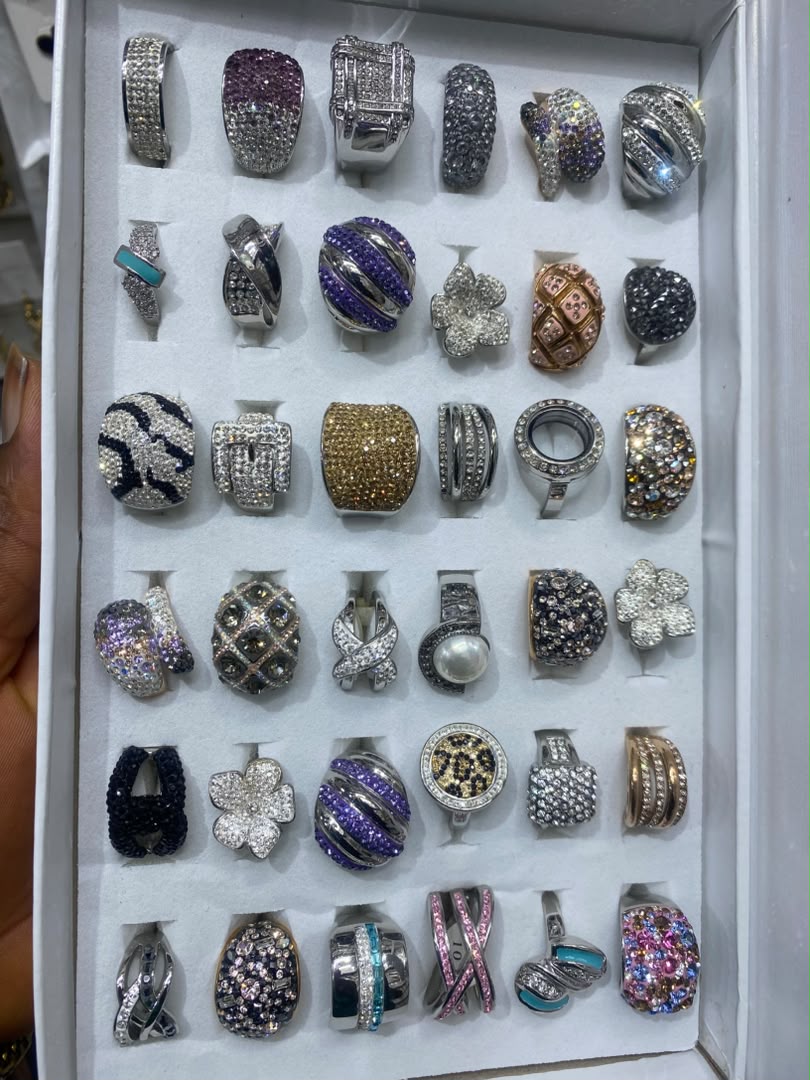 Pavé Mixed Crystal Ring