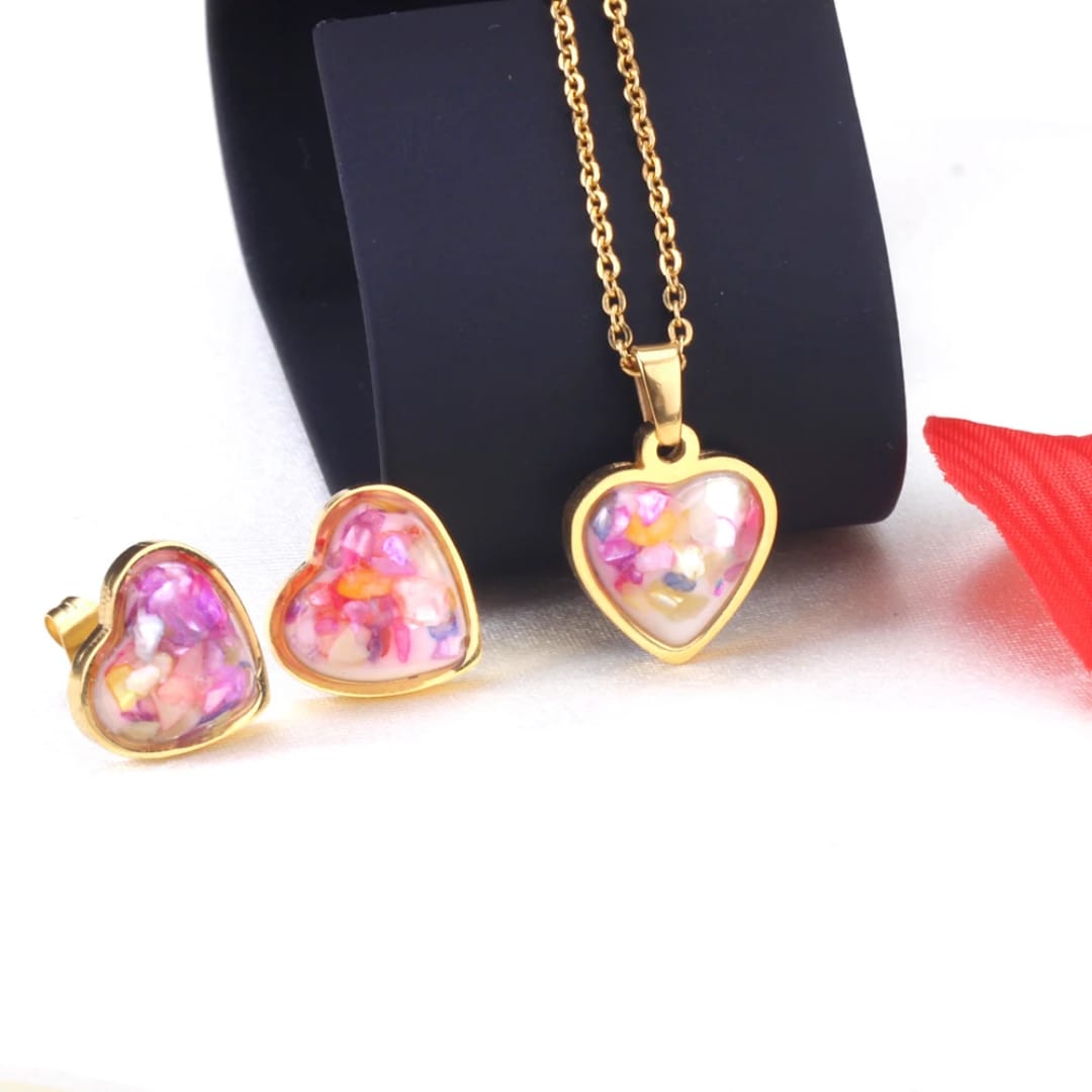Pink Heart Confetti Set
