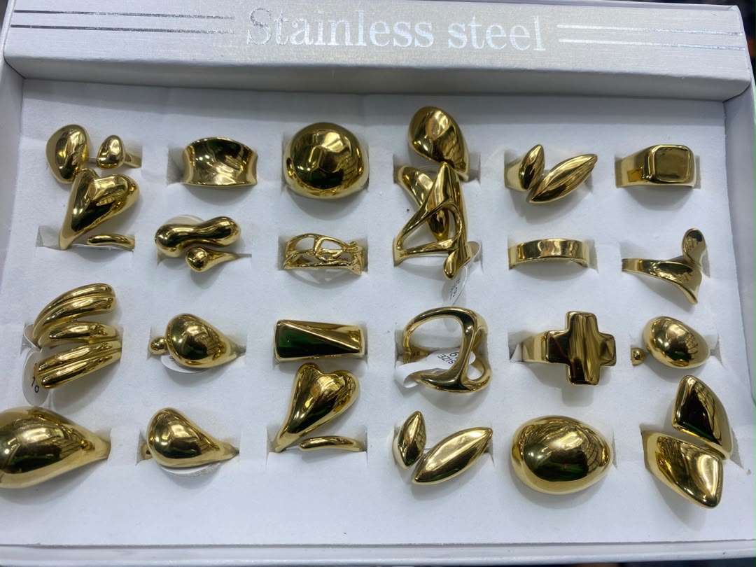 Gold Chunky Sculpted Ring